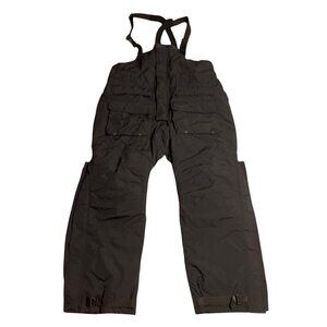 Idigear Arctic Armor Black Insulated Bibs Adjustable Straps & Multiple Pockets L